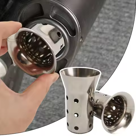 2Types Motorcycle Exhaust Noise Sound Absorption 51mm 61mm Exhaust Universal Exhaust Pipe Exhausted