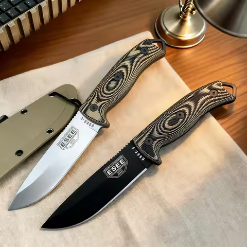 Esee-5 Ant Knife Tactical Straight knife, high hardness 1095 high carbon steel camping jungle obstac