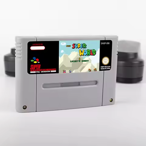 SuperMari Series Return to Dinosaur Land, Land 3 Wari Land RPG Game for SNES Cartridge, Full Compati