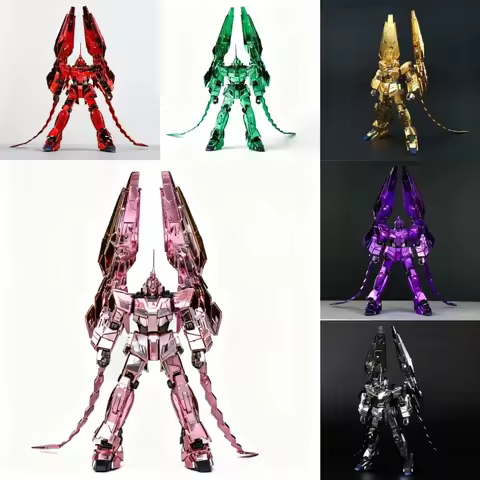 Xingdong Hg 1/144 Plated Phoenix Unit 3 Unicorn Mode Posable Assembly Model Kit Action Figures Colle