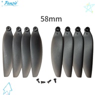 PANSIE Folding Propeller Blades, Black Universal Remote Control Drone Parts, Plastic 58mm/66mm Quadc