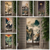 [hot]▨  Chinese Landscape Door Curtain Noren Painting Bedroom Hanging Entrance Doorway