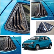 axia 2023-2025 car window triangle Louvre cover accessories axia baru skhongauto