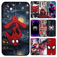 TPU Soft Case for Vivo Y01 V21 V21E T1 Y10 4G Y75 T1 5G Y32T G938 SpiderMan Black Protective Casing