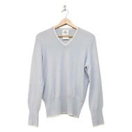 Brooks Brothers brother BLACK FLEECE BY Lee OTHER Tshirt Jacket v-neck ivory cashmere blue Light Wom