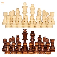 Sweet 32Pcs/Set 2.2 Inch Wooden Chess Pieces Game Chess Entertainment Accessories PH