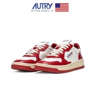 A autry Shoes Retro White Shoes Women White Tail Spring New Style Genuine Leather Flat ept Sneakers 