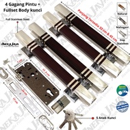 1 Satu set Handle Pintu kunci panjang 33 cm & 45 cm / Tarikan Pintu rumah / Pegangan Pintu rumah mew
