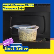 Microwave Round Food Container 450 - 700ml Airtight Plastic Food Container