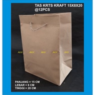 Kraft Paper Bag 15x8x20 (12 Pcs)