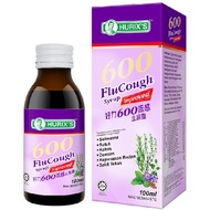 HURIX'S 600 Flu Cough Syrup 100ml – Ubat Batuk & Selsema Dewasa / Kanak-Kanak [EXP:12/2027]
