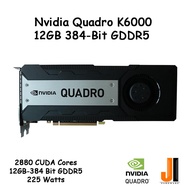 Nvidia Quadro K6000 12GB-384 Bit GDDR5 (มือสอง)