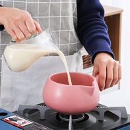Ceramic Small Milk Boiling Pot Non-Stick Pan Mini Baby Baby Solid Food Pot Household Gas Instant Noodle Casserole Single Handle Hot Milk Pan