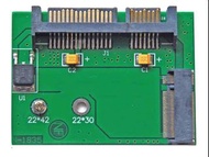 (讓您轉換2242長度的Sata M.2變2.5吋的SSD硬碟!)M.2變Sata SSD轉卡(轉接盒_NB、PC可用)