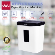 Deli 9939 paper shredder office mini household particle electric small high-power paper document shredder
