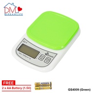 [1KG] LCD Display Electronic Kitchen Scale (GS4009-Green)