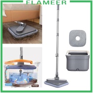 [Flameer] Rotating Mop Bucket Microfiber Mop Flexible Cleaning Tools Cleaning Mop