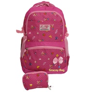 Gracey Bag 70279V Tas Ransel Sekolah Anak Perempuan/Remaja Silvergirl Strawberry Shortcake