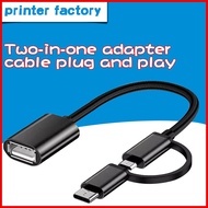2 in 1 OTG data cable type-C adapter TPC to USB3.0 Android general type flat cloud download to U dis