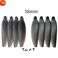 SHLY Remote Control Drone Parts, Plastic 58mm/66mm Folding Propeller Blades,  Black Universal Quadco