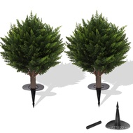 Ground Plug Bonsai Hot-Selling Ornament Tree Decoration Outdoor Round Cypress Garden Green Plant Art