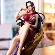 Factory Direct Sales One Piece Figure Shichibukai Empress Snake Princess Hancock Sitting Scene GK Figure Decoration