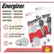 Energizer Battery Coin 2pcs (CR2032-CR2016-CR2025-CR1620-CR1616-CR1632-CR1220)