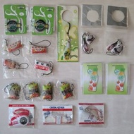 廣告商品 多款 電話繩 屏幕刷 益力多 Perrier 果汁先生 珍珍 三文魚 薯片 CRYSTAL GEYSER  共 18 件 全新