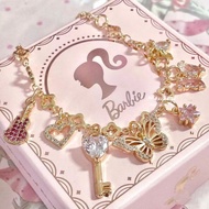 Barbie Bracelet and Charm Fantasy Diary Cosplay Prop Butterfly Heart Zircon Fashionable Cute Girlish