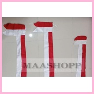 MERAH New Quality 5M 6M and 7M Red and White Banners