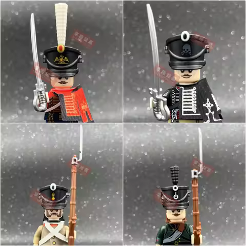 Napoleonic Wars Military Soldiers Building Blocks Imperial Navy Figures British Fusilier Toys For Ki