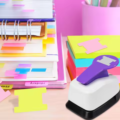 Tab Tag Maker Planner Punch Board mini Craft Puncher Craft Paper Cutter DIY Index Tabs Puncher Tag P