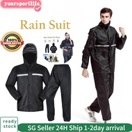 [SG stock]High Quality Adult waterproof jacket Raincoat motorcycle PVC night Reflect poncho raincoat