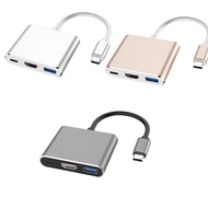 Hub Type C 3in1 - Cổng chuyển đổi HUB USB Type-C to HDMI USB 3.0 PD Type-C cho Laptop Điện thoại Sam