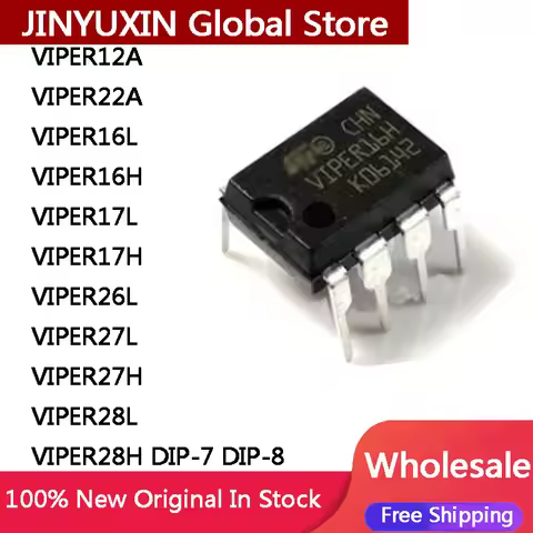 10Pcs New VIPER12A VIPER22A VIPER16L VIPER16H VIPER17L VIPER17H VIPER26L VIPER27L VIPER27H VIPER28L 