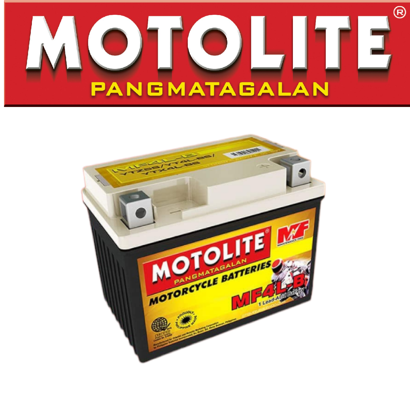 MF4L-B MOTOLITE MAINTENANCE-FREE MOTORCYCLE BATTERY