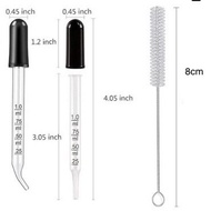 1ml Glass Dropper Straight/Curved Measuring Pipette Dropper