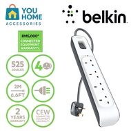 Belkin 4-outlet Surge Protection Power Extension Socket (2m)