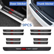 【Exclusive Offer】 Chery Carbon Fiber Car Door Sticker Protector Auto Threshold Strips Sticker Chery 