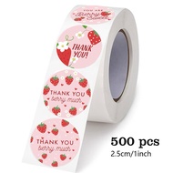 (combo of 1-4 rolls)500 stickers, Roll of 500 rice bag stickers, thank you stickers, cabypara bear s