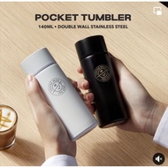 The Coffee Bean & Tea Leaf pocket tumbler 140ml double wall stainless steel