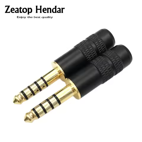 4Pcs 4.4mm 5 Poles Male Full Balanced Headphone Plug 19.5mm for Sony NW-WM1Z NW-WM1A AMP Player
