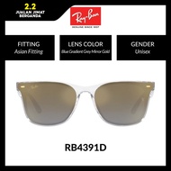 Ray-Ban RB4391D 66731G Unisex Asian Design Sunglasses Size 65mm