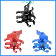 KOK Diving Light Arm Adapter for Butterfly Clip 1inch  for Head Clamp Mount for 7 6 5 Sports DSLR Ca