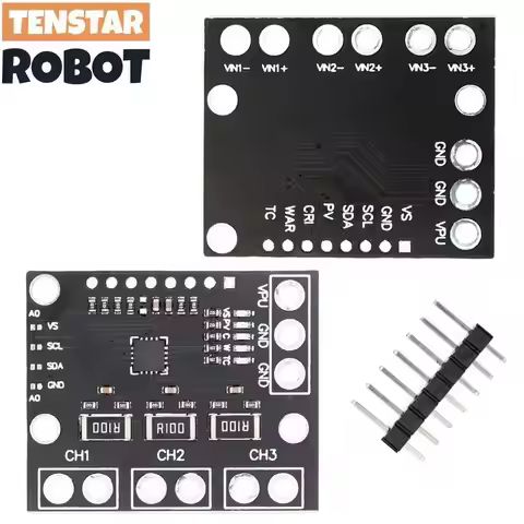 TENSTAR INA3221 I2C SMBUS Triple-Channel Shunt Current Power Supply Voltage Monitor Sensor Board Mod