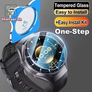 THETEAI 3Pcs Screen Protector, 41/46MM Easy Install Kit Tempered Glass Films, HD With Alignment Tool