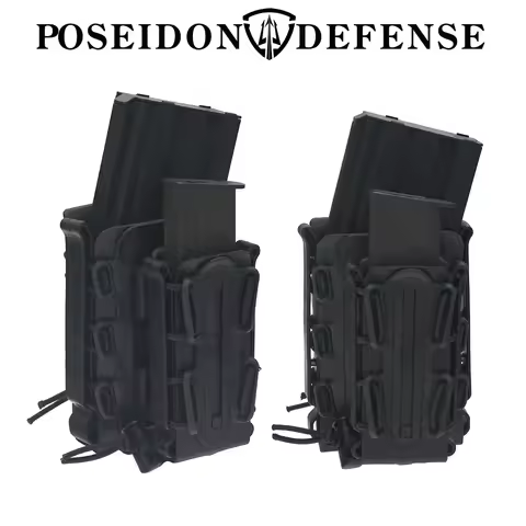 2PCS/Set Molle Magazine Pouch Mag Holster Magaizne Carrier for 5.56 7.62 9mm .40 .357 .45