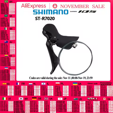 SHIMANO 105 R7020 Hydraulic Disc Brake DUAL CONTROL LEVER 11-Speed Only One Side For Road Bicycle