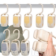 3Pcs Clothes Peg - Laundry Clip - Windproof, Anti-slip - Air-dry Clips - with Hook - Clothes Storage