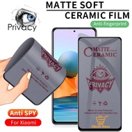 Ceramic Matte Spy Xiaomi Mi 14T 14T Pro 13T 13T Pro 12T 12T Pro 11 Lite 11i 5G 10i 5G 10T 10T Pro 10